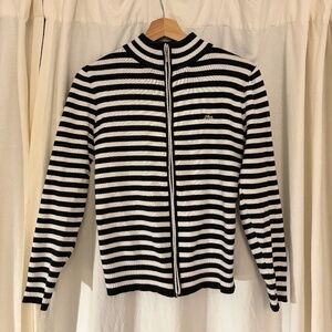 Lacoste Striped Zip Up